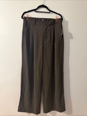 GAP Dark Brown Dress Pants - Straight Wide Leg